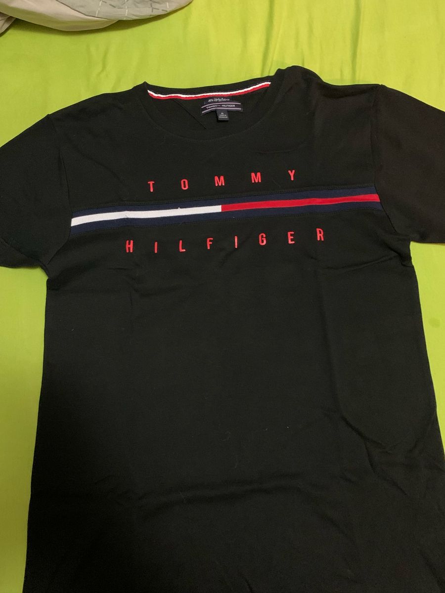 camisa de malha tommy hilfiger