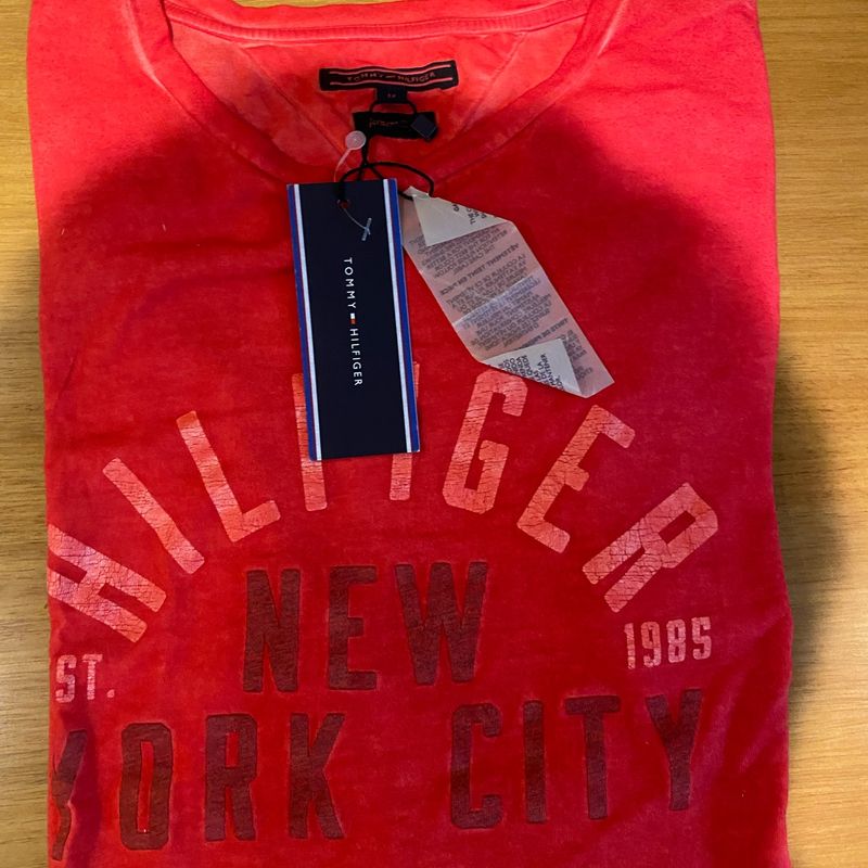Camiseta Tommy Hilfiger New York Masculina - Vermelho