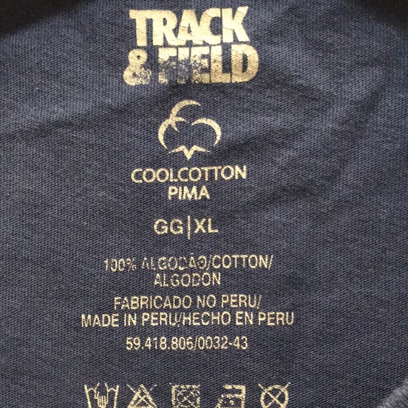 Camiseta Track Field Cool Cotton 100% - Cor Azul - Tam. Gg / Xl, Camiseta  Masculina Track & Field Usado 94952180