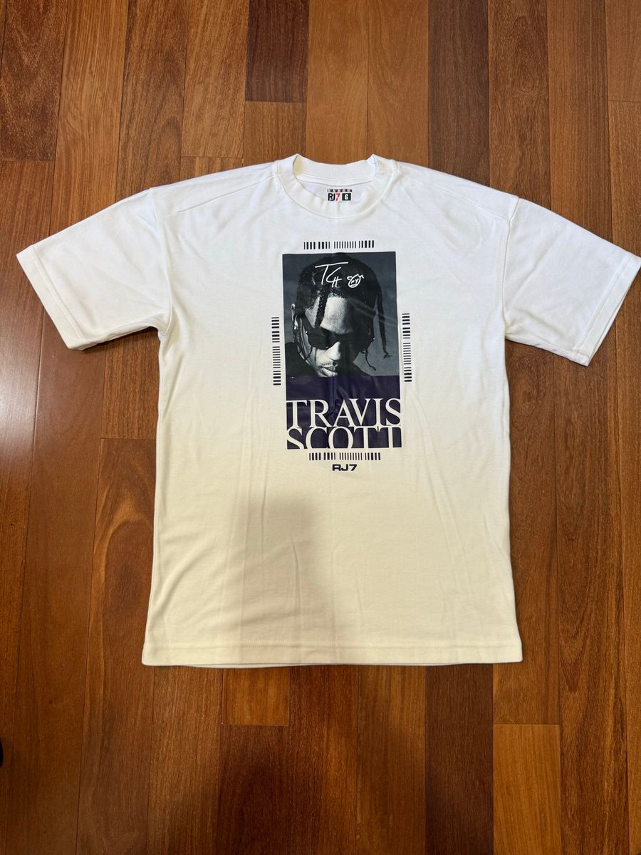 Camiseta Travis Scoot Rj7 Original Branca G | Camiseta Masculina Rj7 ...