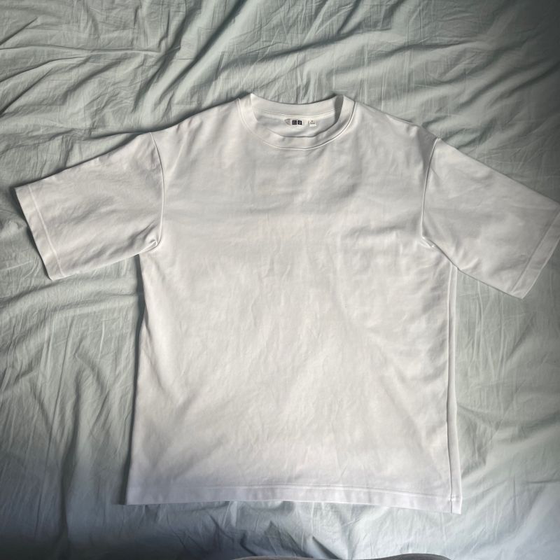 Camisa Tecnológica Uniqlo U Airism Algodão Oversized G, Camiseta Masculina  Uniqlo Usado 94436717