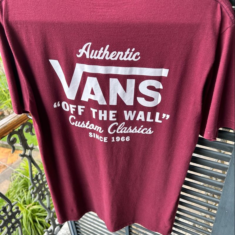 Camiseta best sale vans vinho