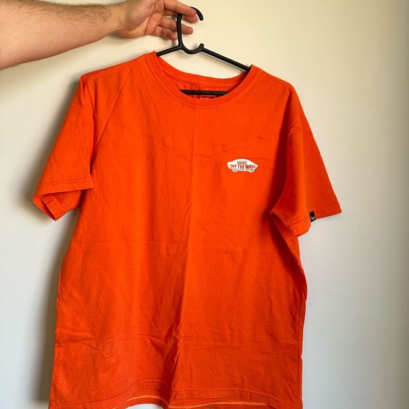 Camiseta Masculina Camiseta Vans Laranja Camiseta Vans Laranja