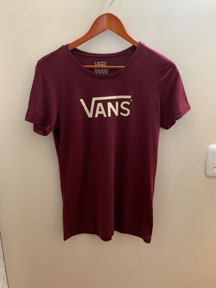 camiseta vans bordo