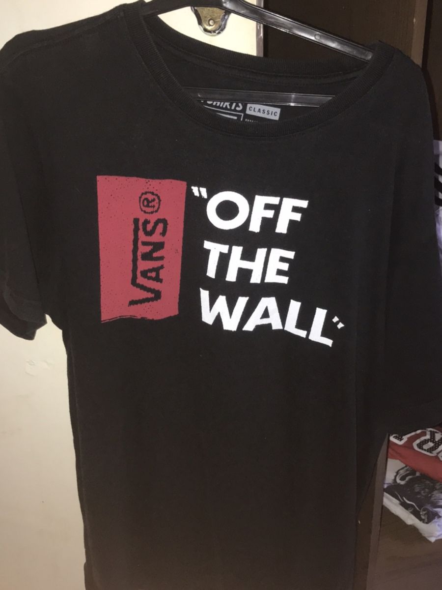 camiseta vans masculina preta