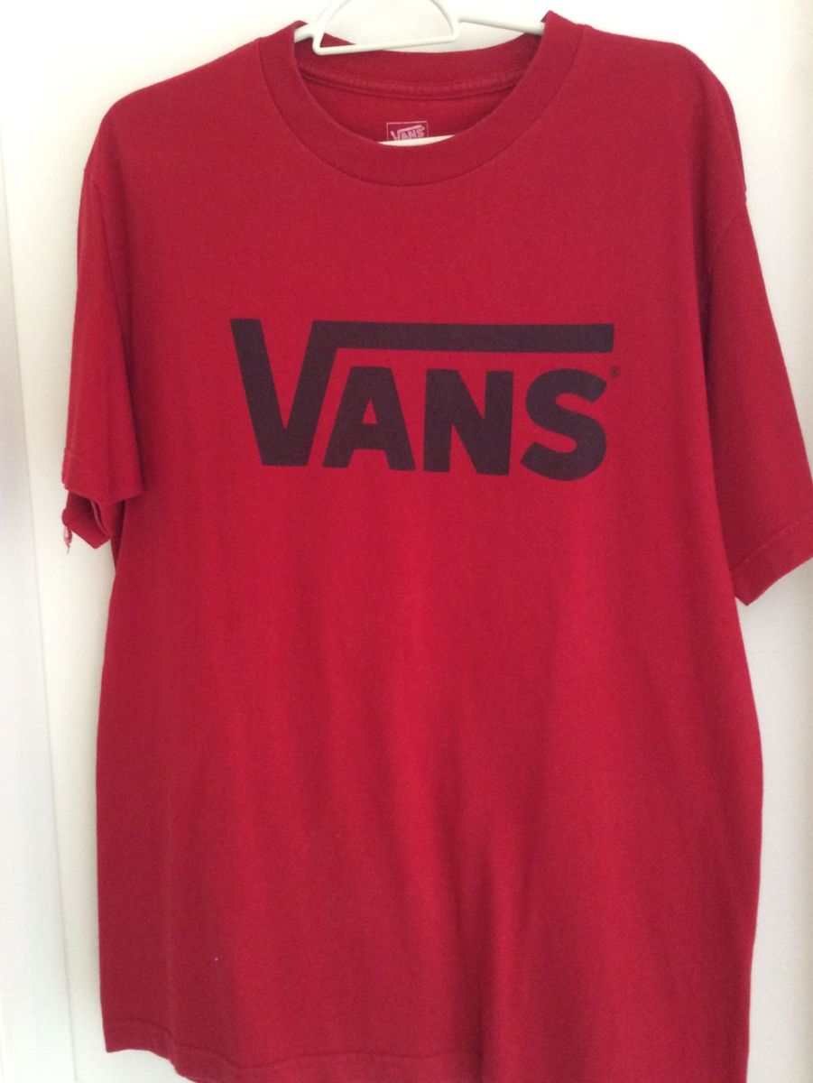 camisa vans vermelha