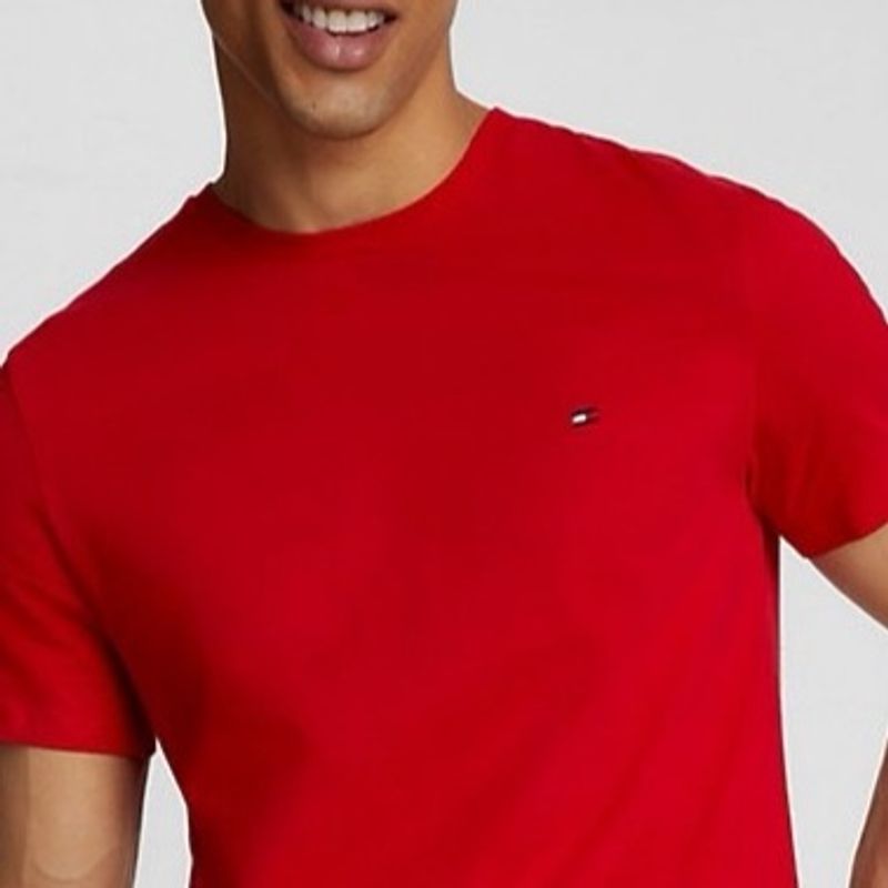 camiseta básica tommy Hilfiger original vermelha