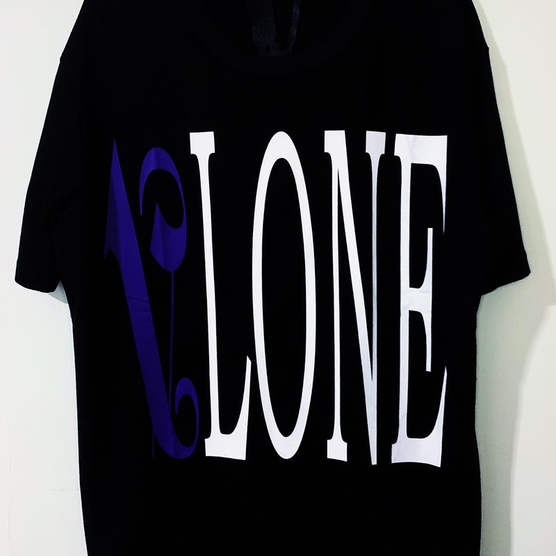 Camiseta Vlone Palm Angels T-Shirt Black Purple | Camiseta