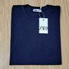 camiseta zara basica marinho m - manga curta zara