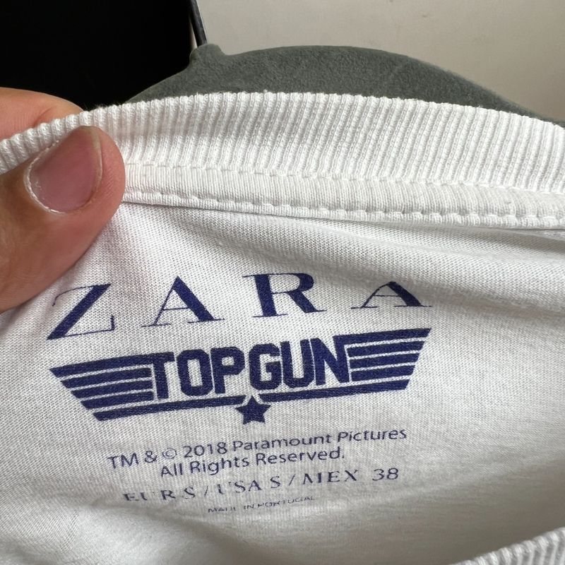 Camiseta Zara Edicao Top Gun Camisa Masculina Zara Usado 109345877 enjoei