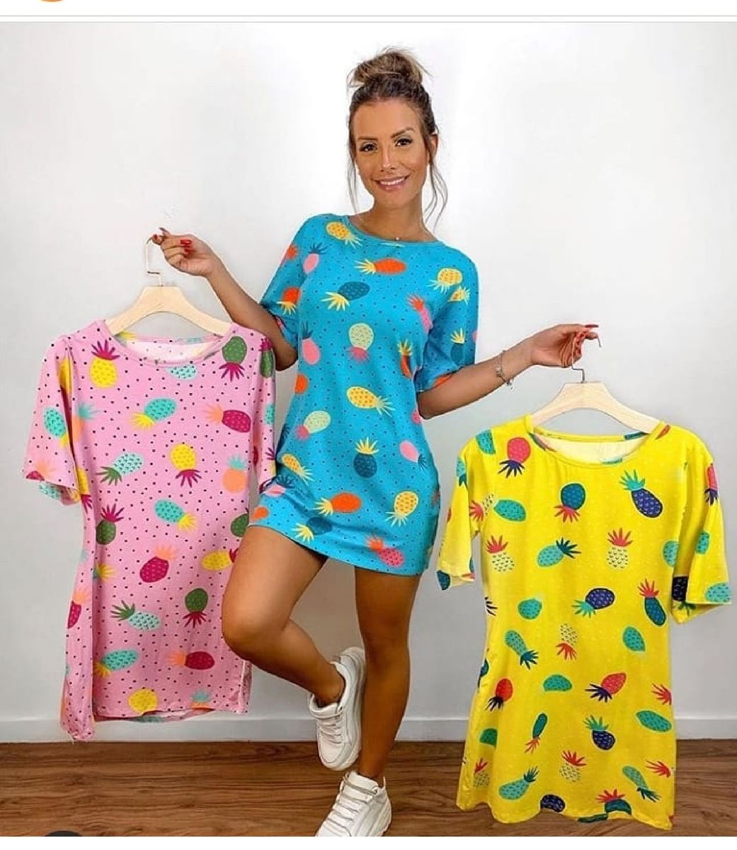 camisa abacaxi feminina