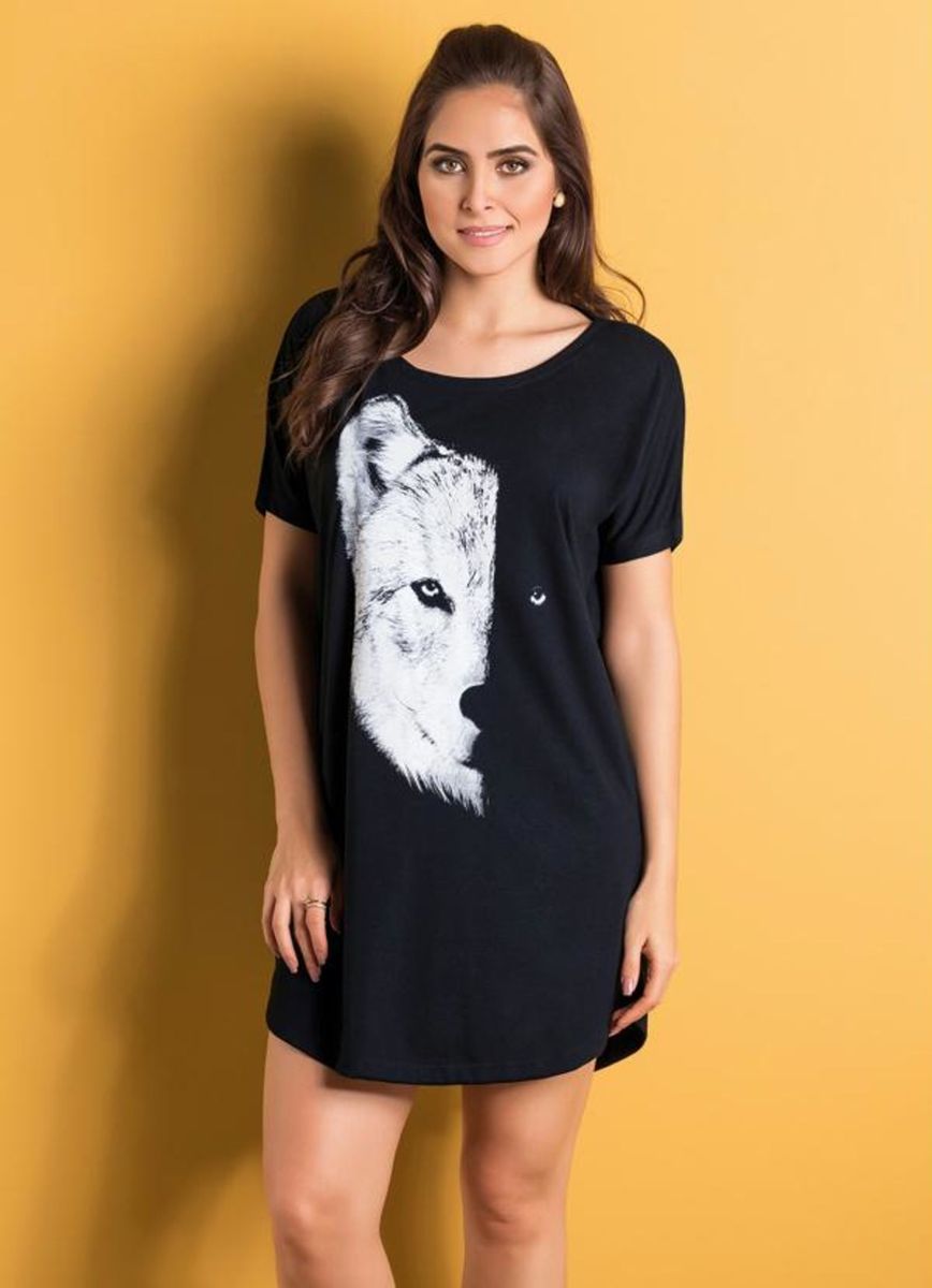 camisetao vestido feminino