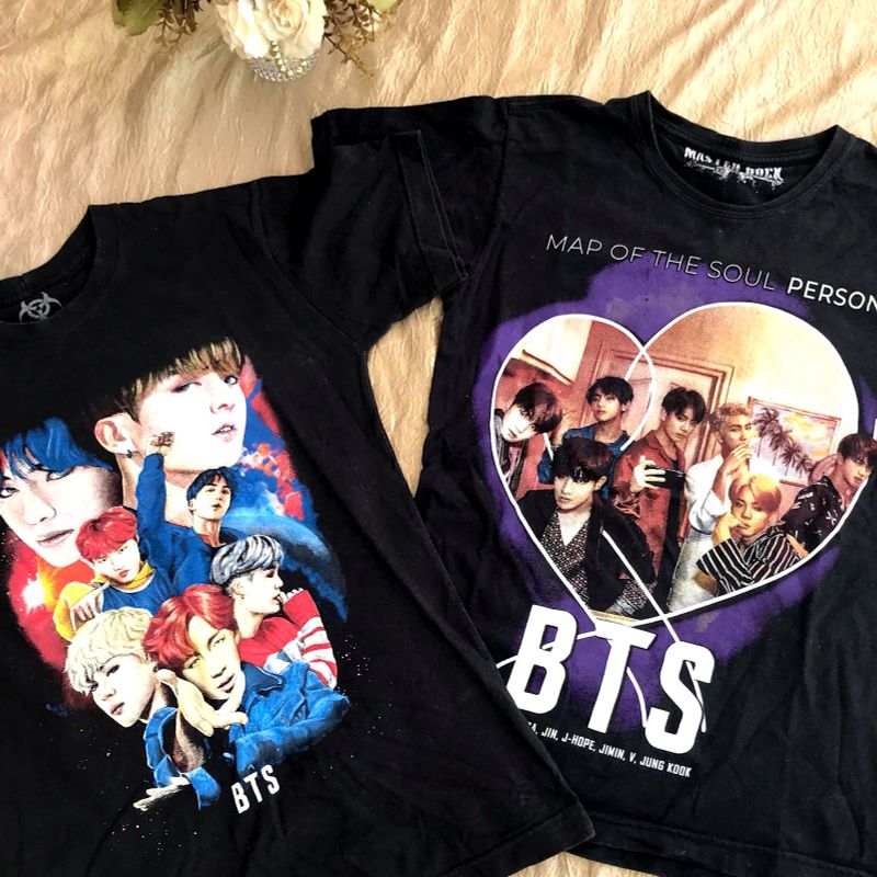 Bts discount camisetas femininas