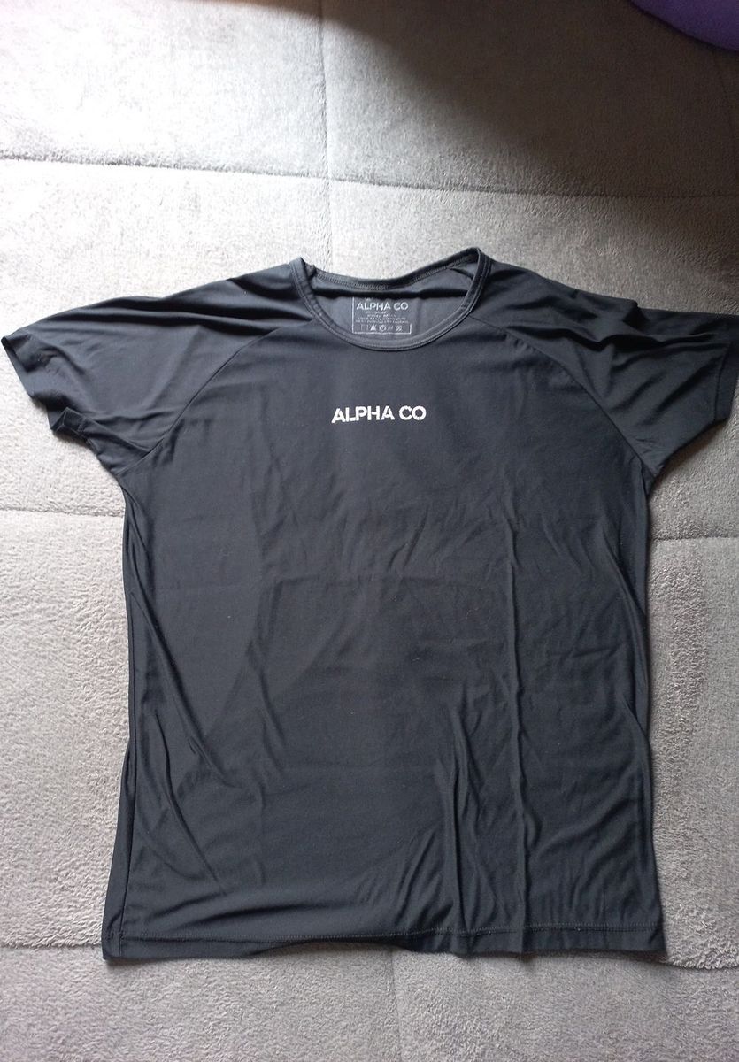 Camisetas de Treino Alpha Co | Camisa Masculina Alpha Co Usado ...