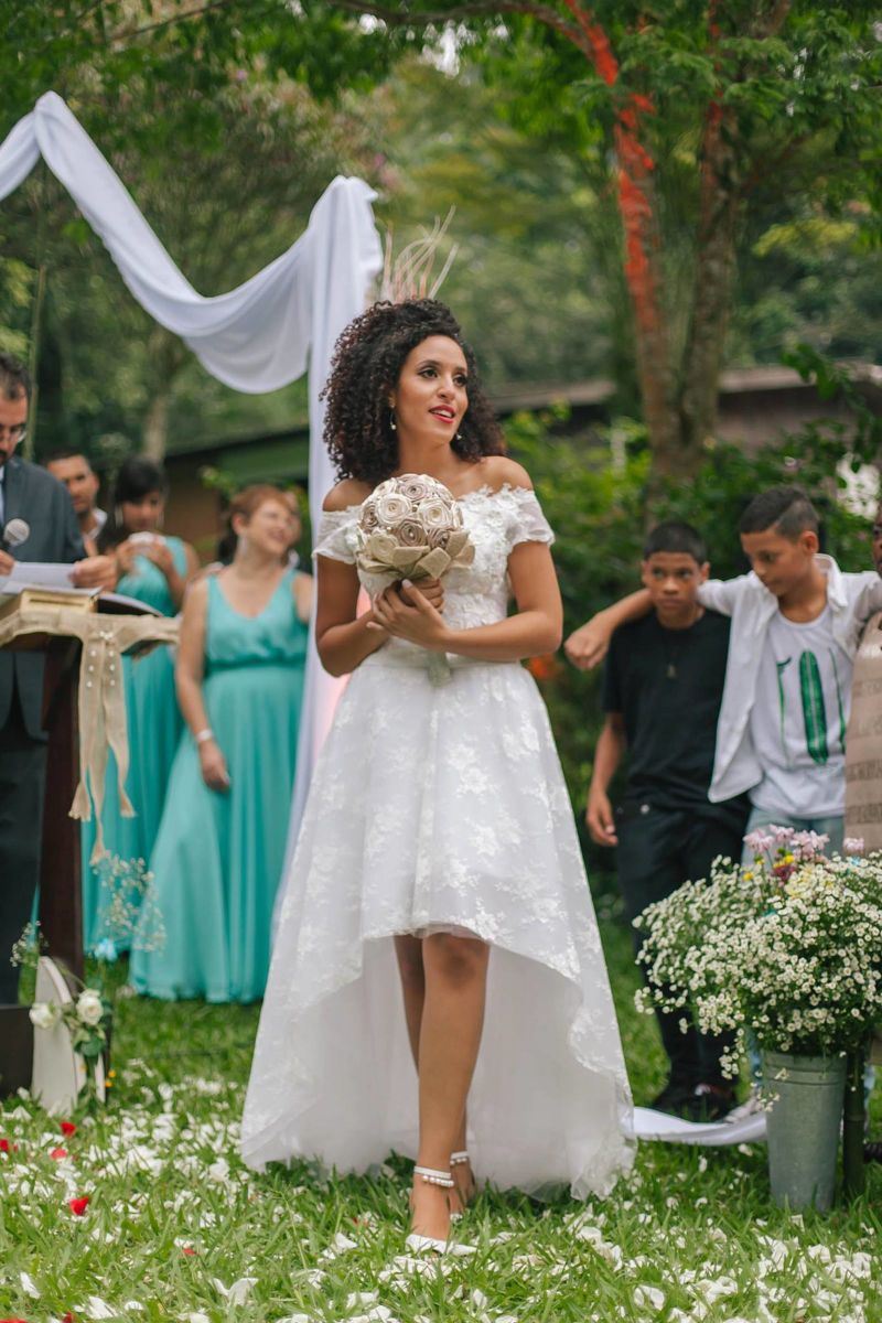 vestido de noiva camponesa