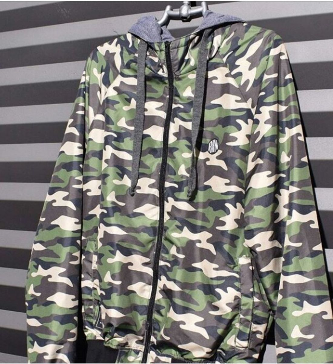 blusa de frio corta vento camuflada