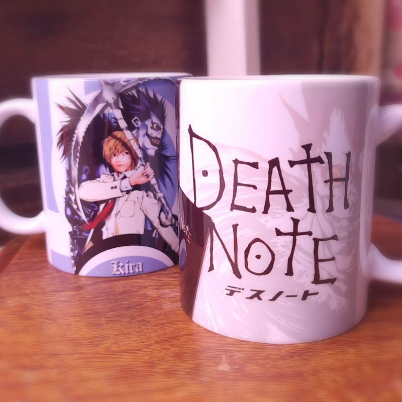 Caneca Death Note Personagens Toda Preta
