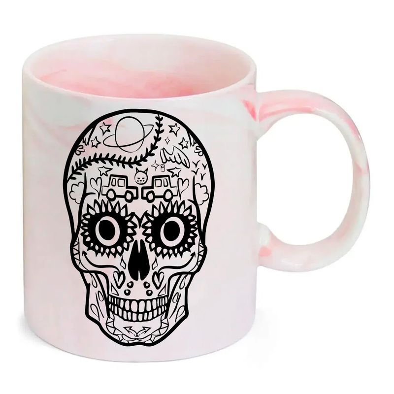 Caneca Rosa Caveira I