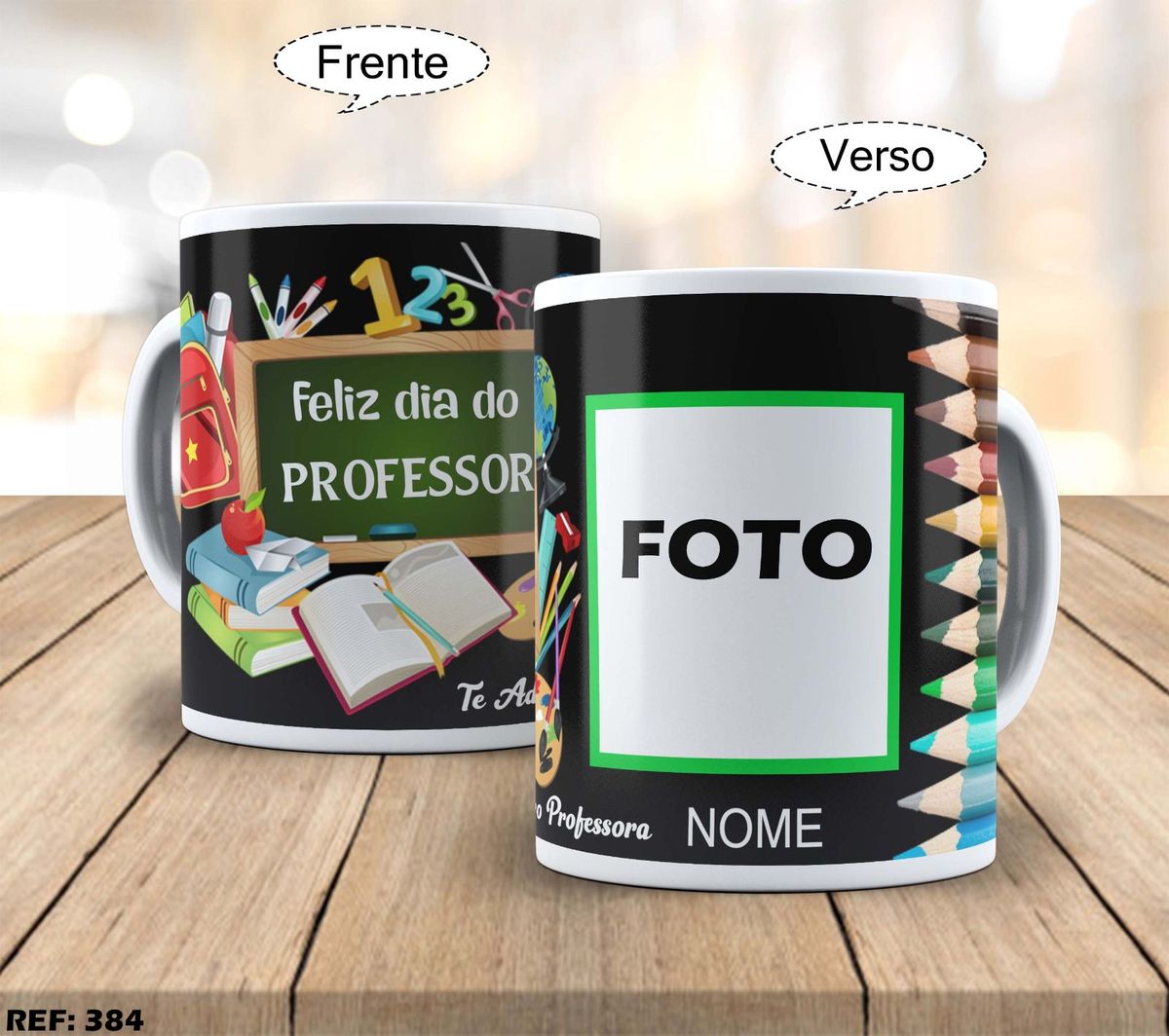 Caneca Personalizada Feliz Dia do Professor para Presente com Foto ...