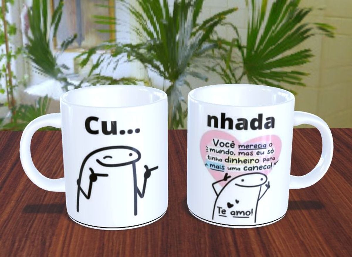 Caneca Personalizada com a Arte Cunhada | Canequinha Porcelana Nunca ...