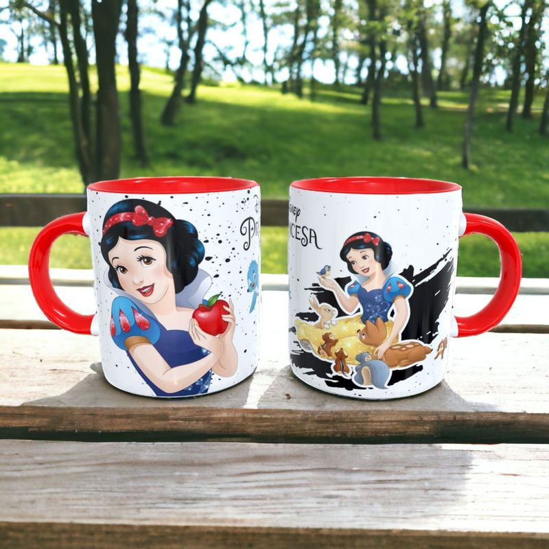 Caneca da Coleção Princesa Jasmine para personalizar o nome em