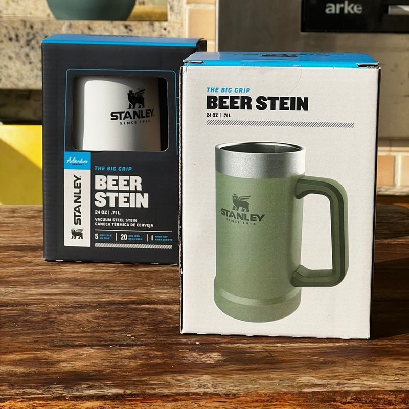 Caneca Térmica verde de Cerveja 0,71L Stanley Original personalizado - Top  Cuias