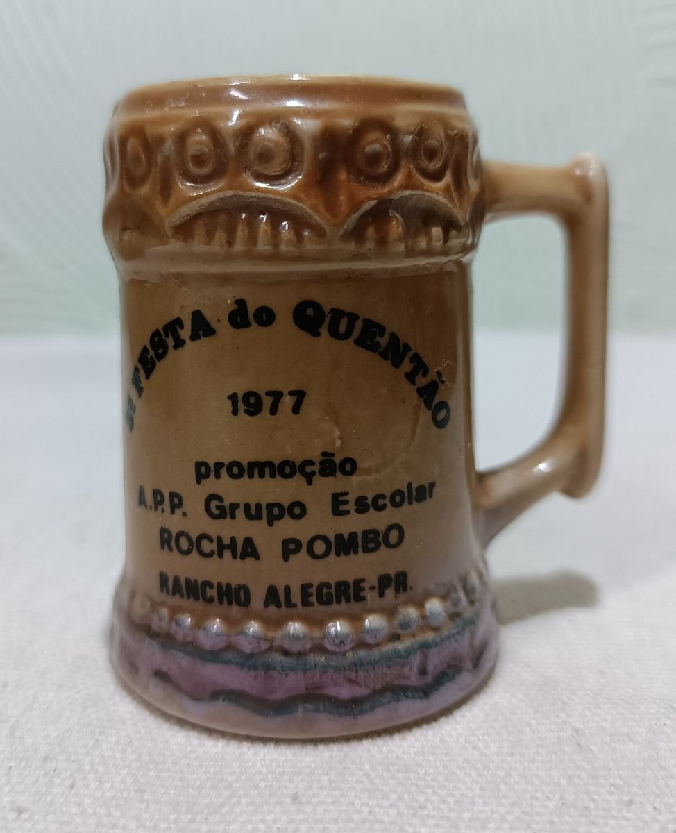 Canequinha De Porcelana Antiga 50ml De 1977 Colecionável Ver Descrição Produto Vintage E Retro 