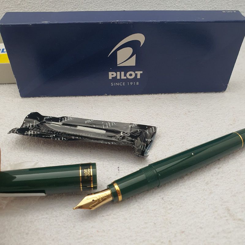 Caneta Tinteiro Pilot M Ecrino Verde Pilot Usado 101486537 enjoei