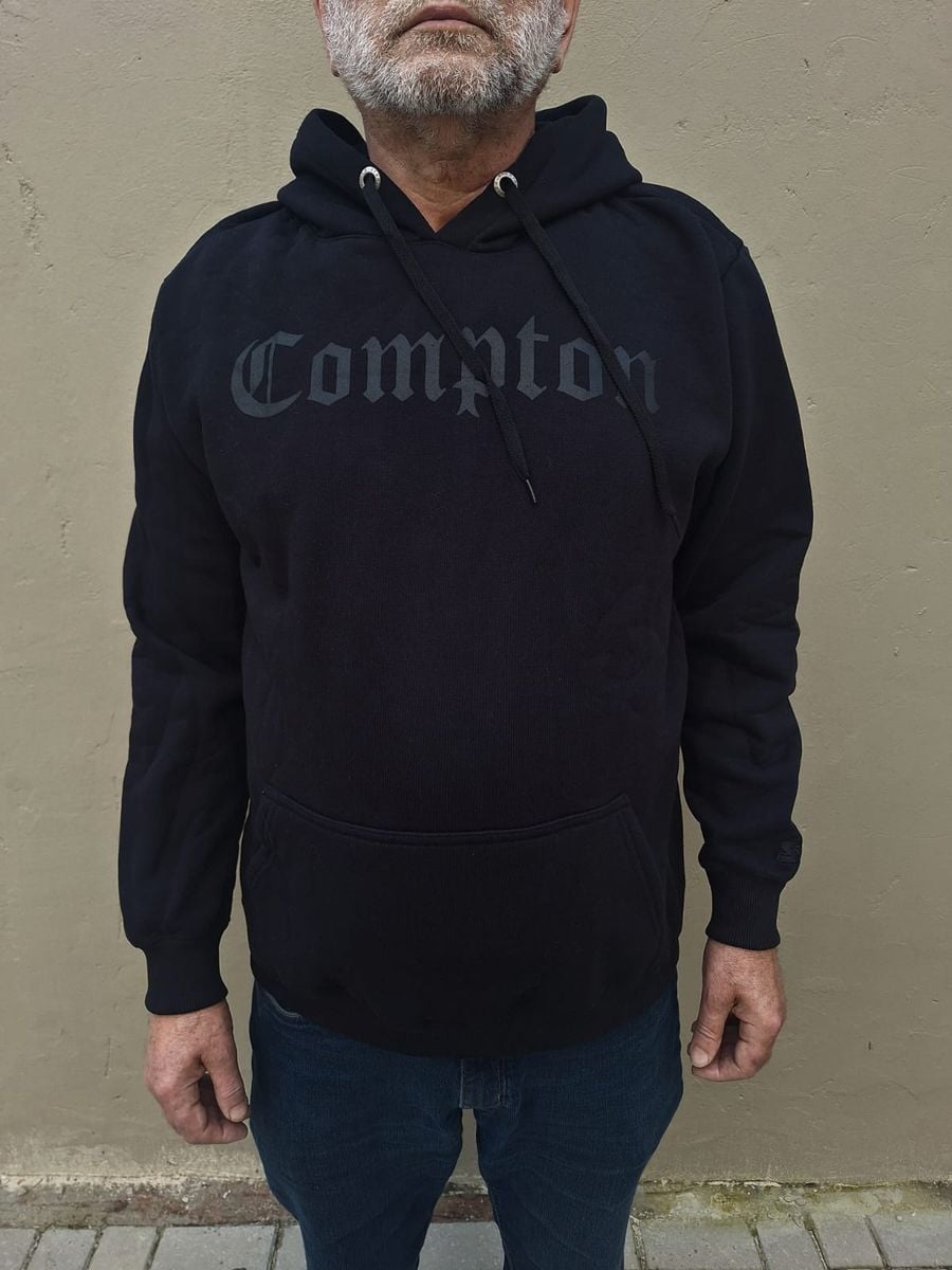 Canguru Moletom Starter Compton Preto Logo Hiphop Rap Los Angeles ...