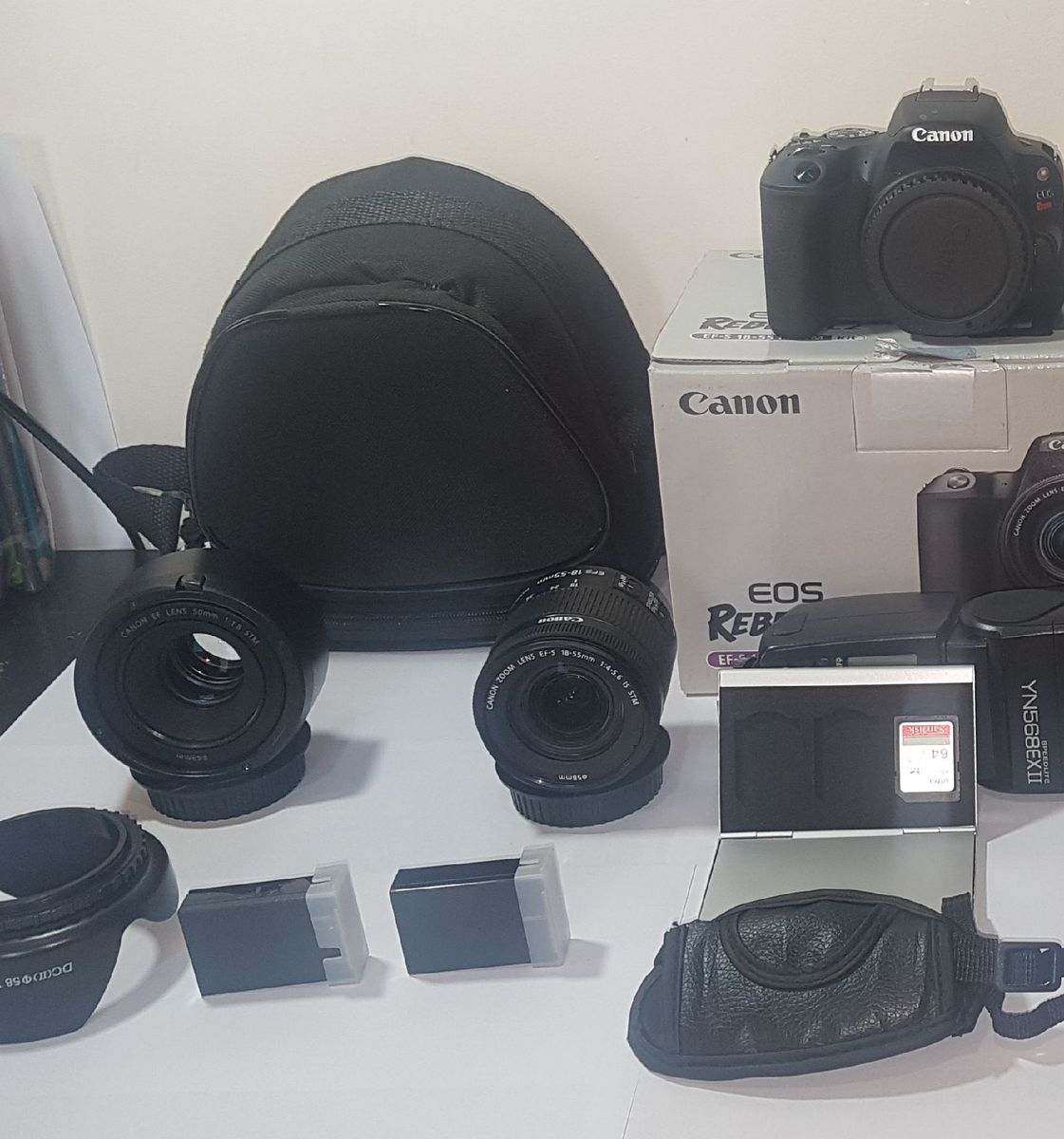 Canon Sl2, Kit 4 Lentes, Flash e Acessórios. Cacareco Canon Usado