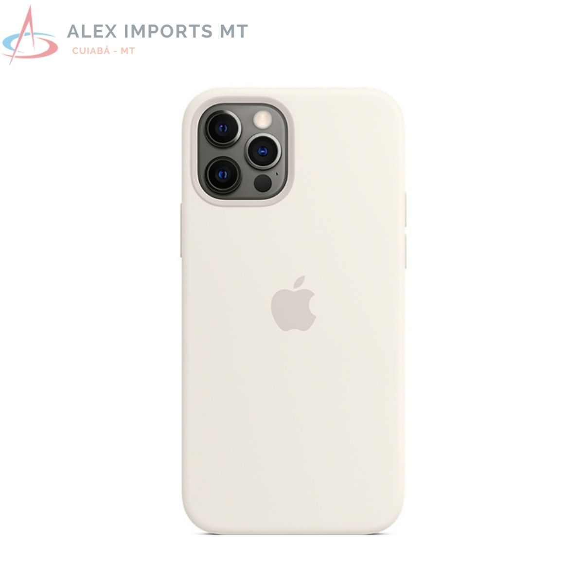 Capa Capinha De Silicone Para Iphone Pro Branco Boa Capinha Alex Imports Mt Nunca Usado