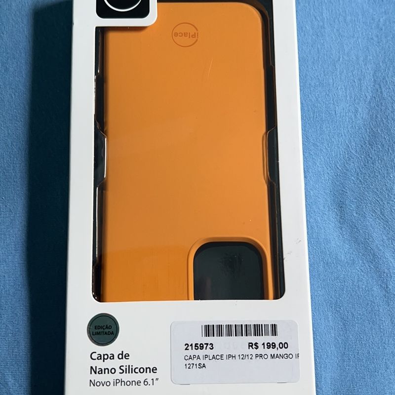 Capa iPhone 12 Pro Max Silicone Aveludada Amarela – Eu Que Fiz