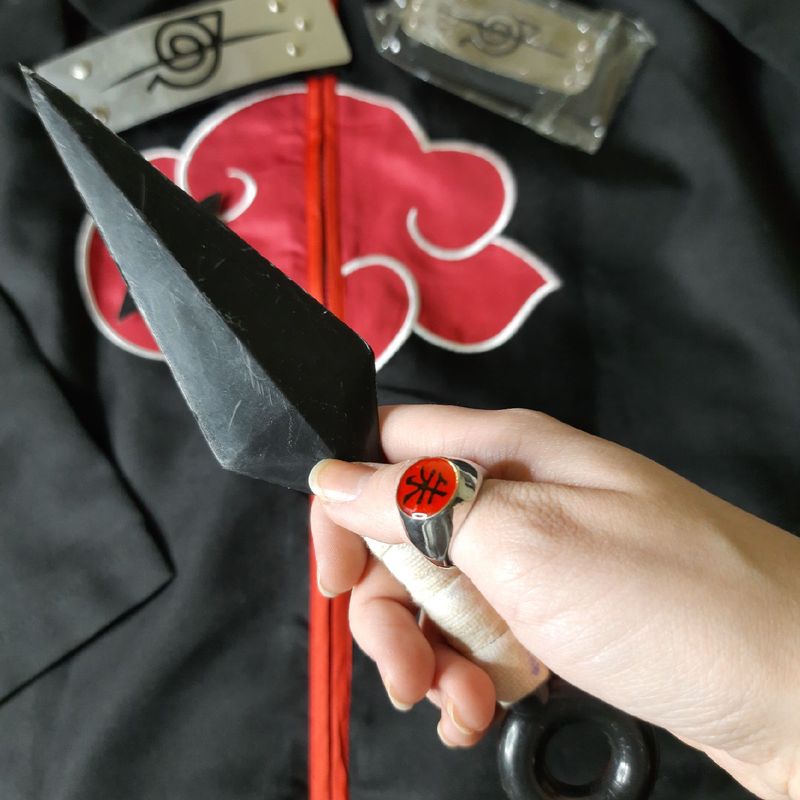 Bandana Akatskuki Nuvem Itachi Colar com Kit Ninja Uchiha em Promoção na  Americanas