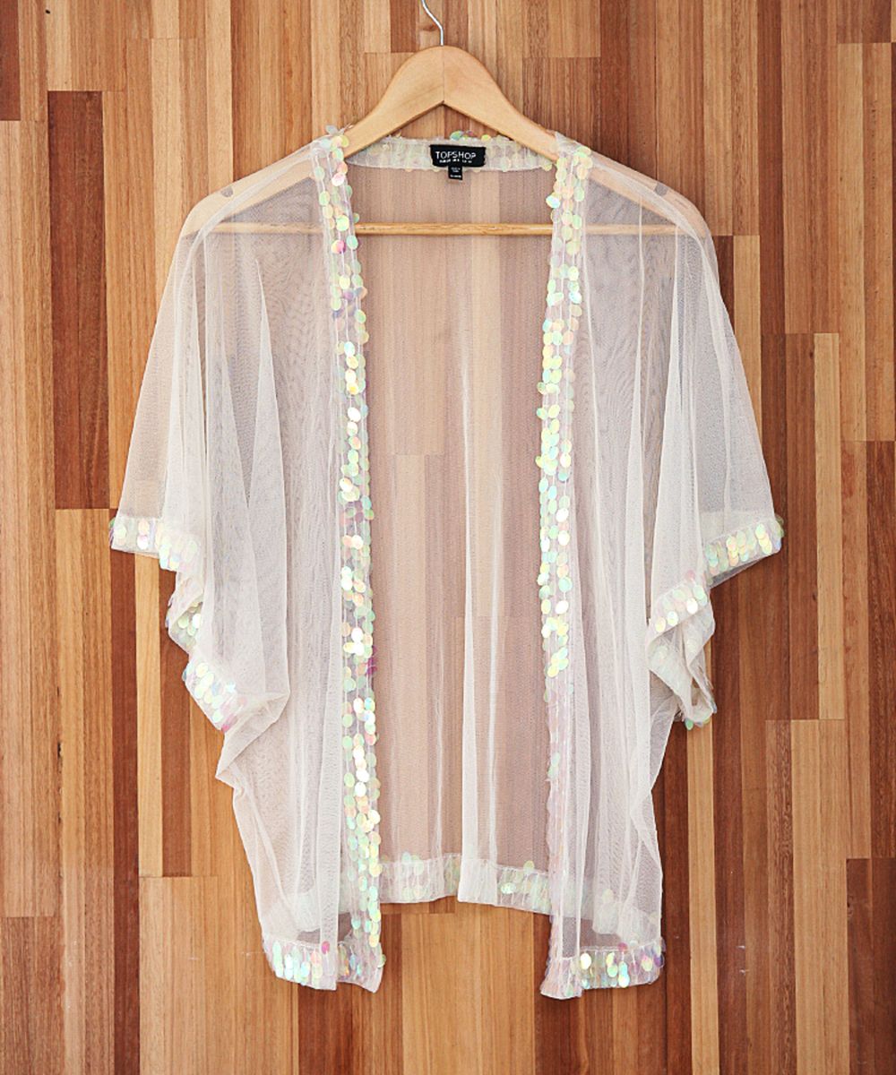 Capa Tule e Paetês | Blusa Feminina Top Shop Nunca Usado 15980315 | enjoei