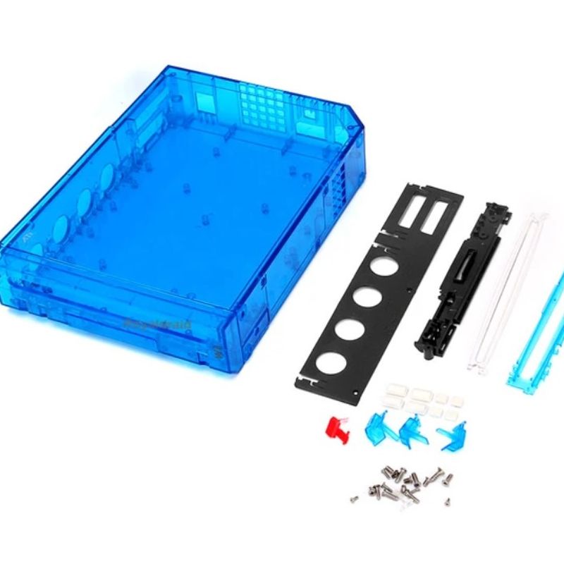 Carcaça Case Mod Shell Nintendo Wii - Azul Transparente | Nunca