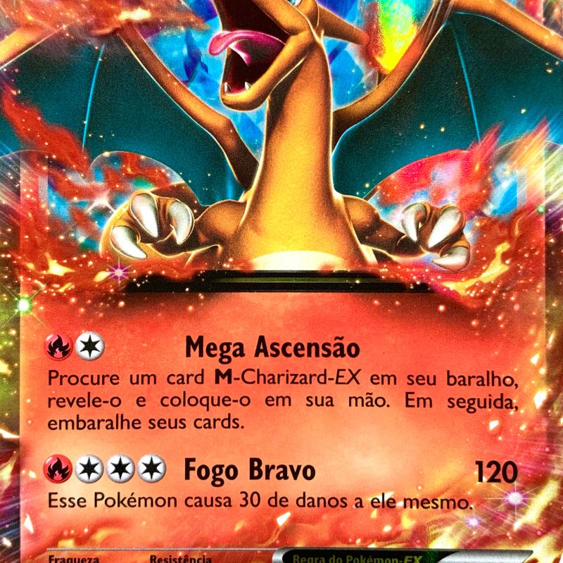 Card Pokémon Charizard Ex Xy17 | Jogo de Tabuleiro Copag Nunca
