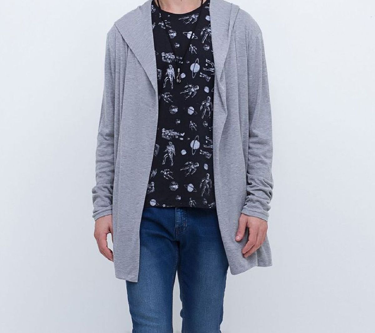 casaco masculino alongado