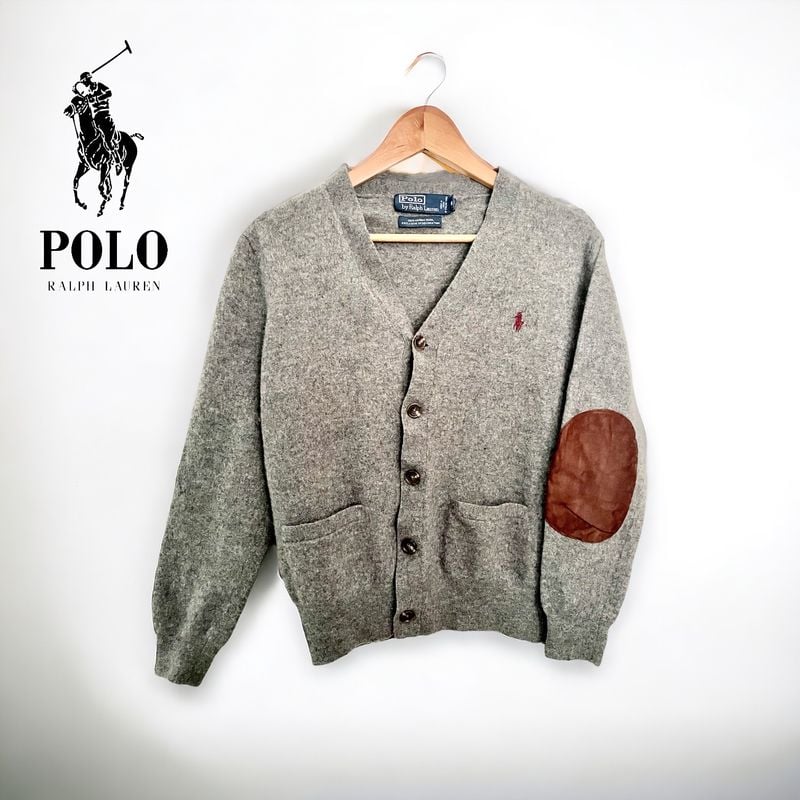 Cardigan Feminino Polo Ralph Lauren Cor Cinza 100% Lã Tam P | Polo