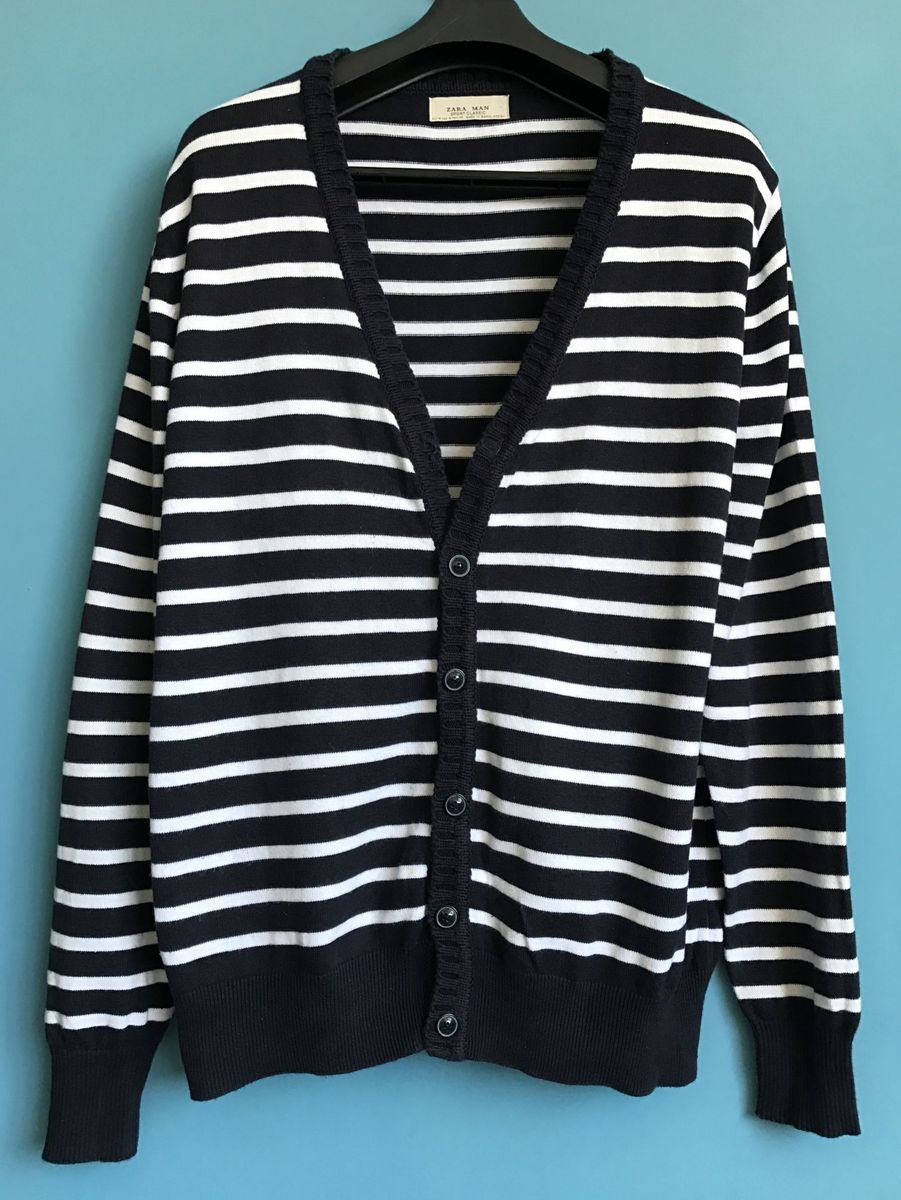 casaco listrado masculino