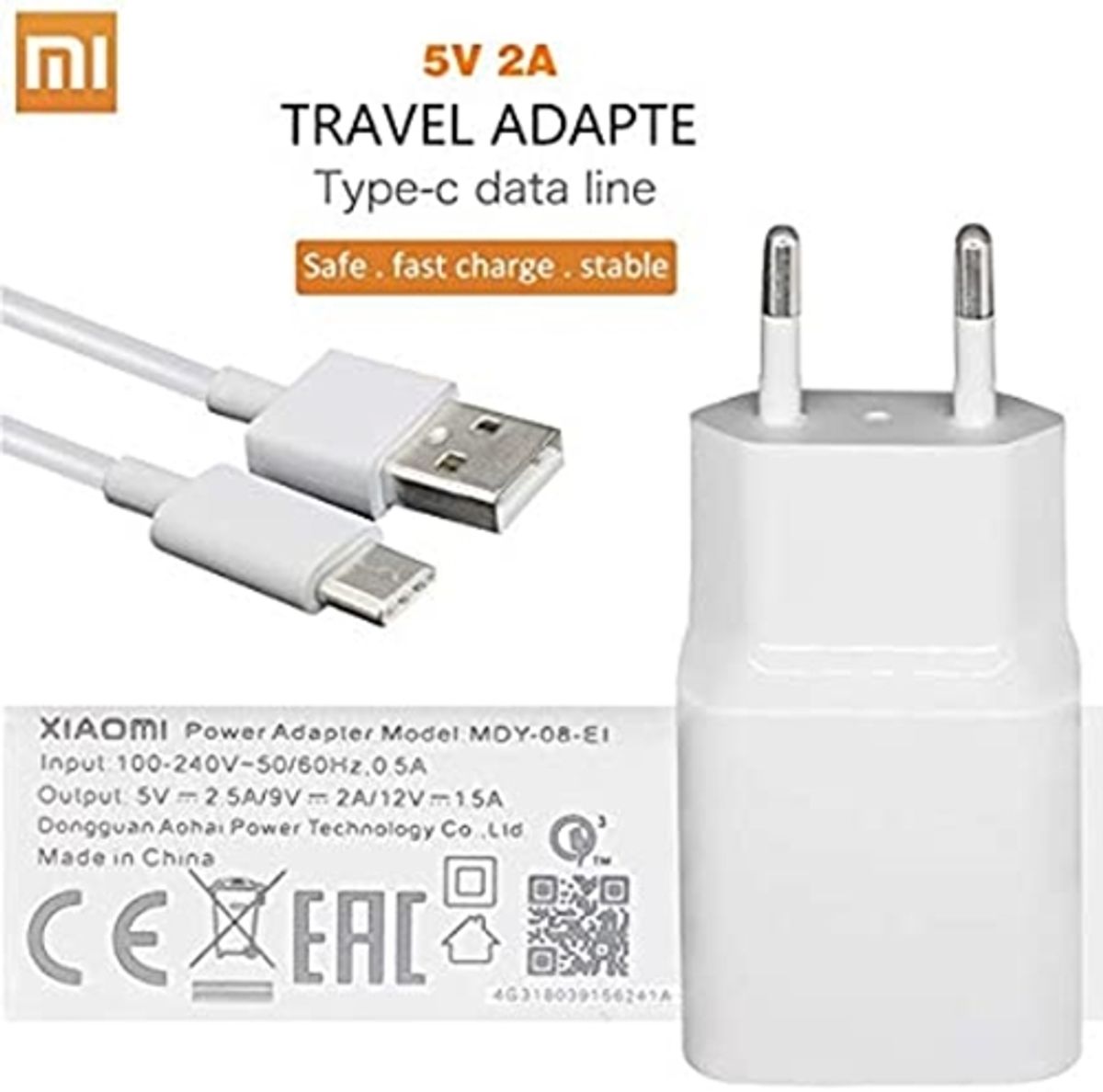 Carregador Turbo Original Xiaomi Mi A2 Dual Tipo C Celular Xiaomi