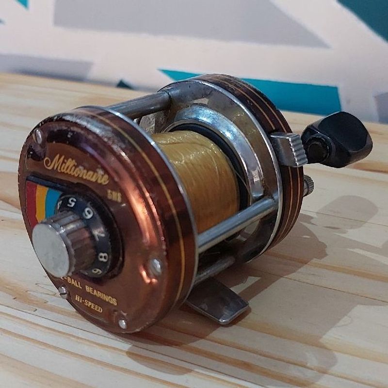 Carretilha Daiwa Millionaire 5hs Japonesa Marrom Hi Speed 2-Ball