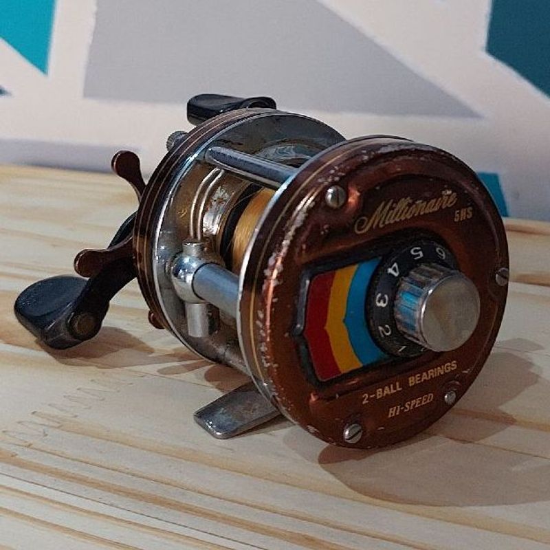 リール DAIWA MILLIONAIRE 5HS Carretilha Daiwa Millionaire 5hs Japonesa Marrom Hi Speed 2