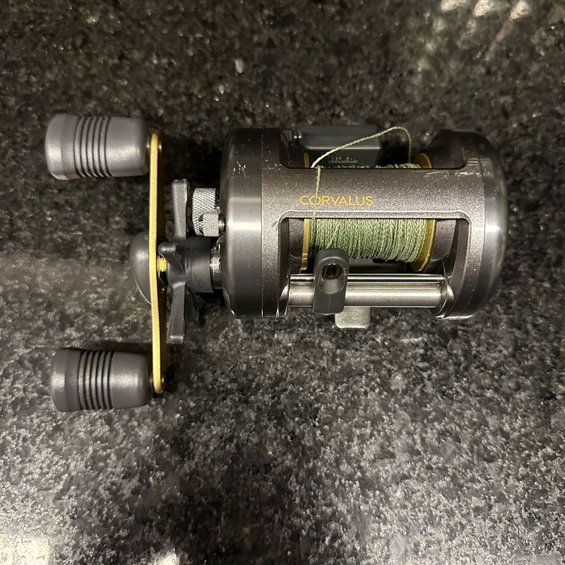 12 telescopic fishing rod B&M BW3 Black Widow SHIMANO CURADO 201 – slowpitch Model:SWP750 Get your fish with