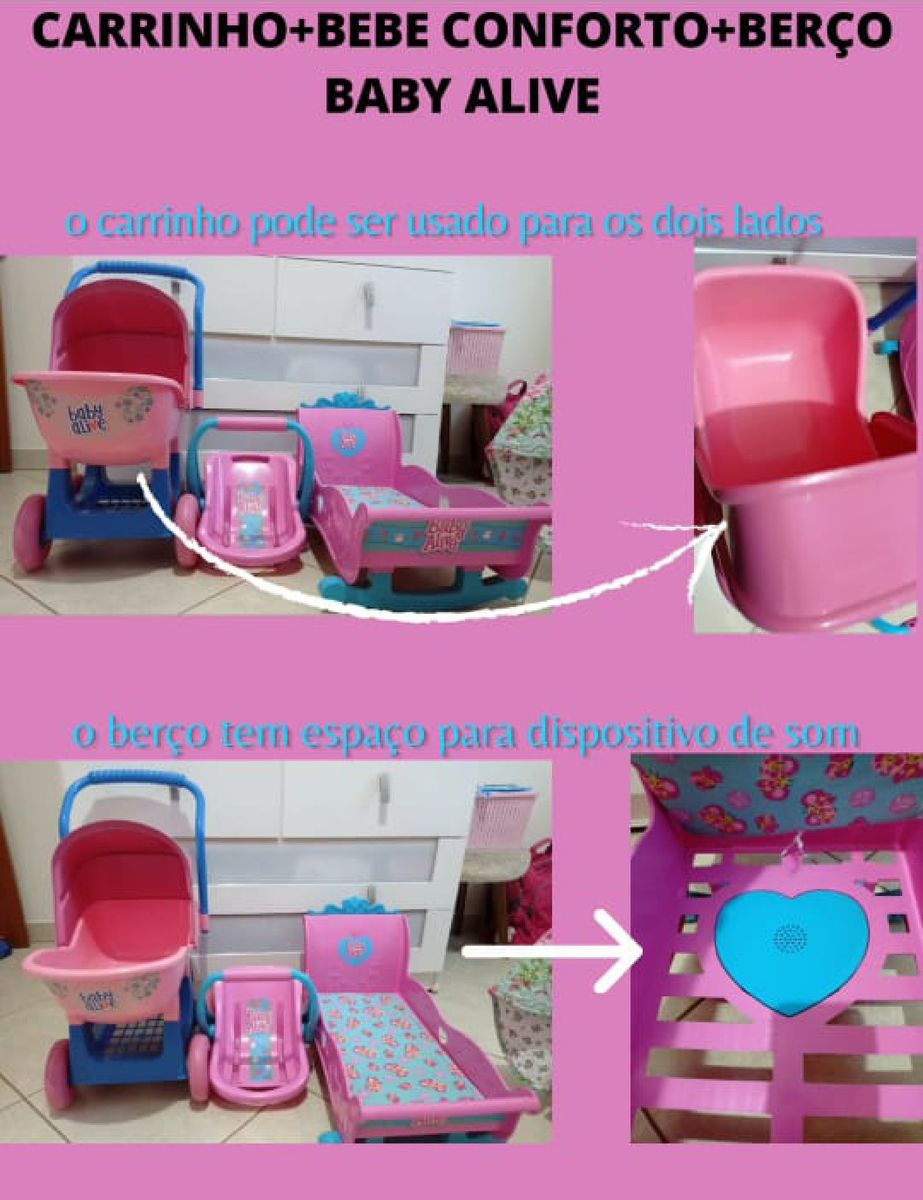 Carrinho Berco Bebe Conforto Baby Alive Brinquedo Para Bebes Cotiplas Usado Enjoei