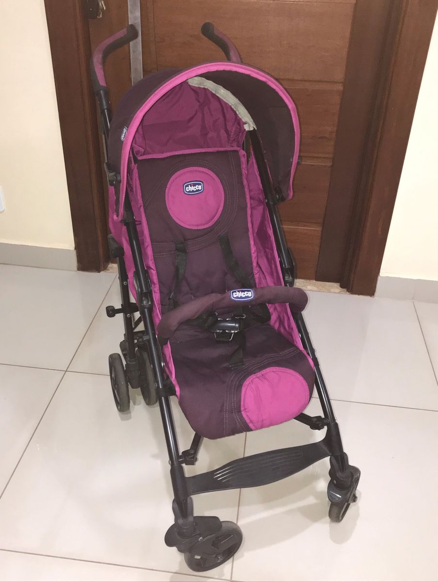 Carrinho Chicco Lite Way Rosa Fucsia Carrinho De Bebe Chicco Usado Enjoei