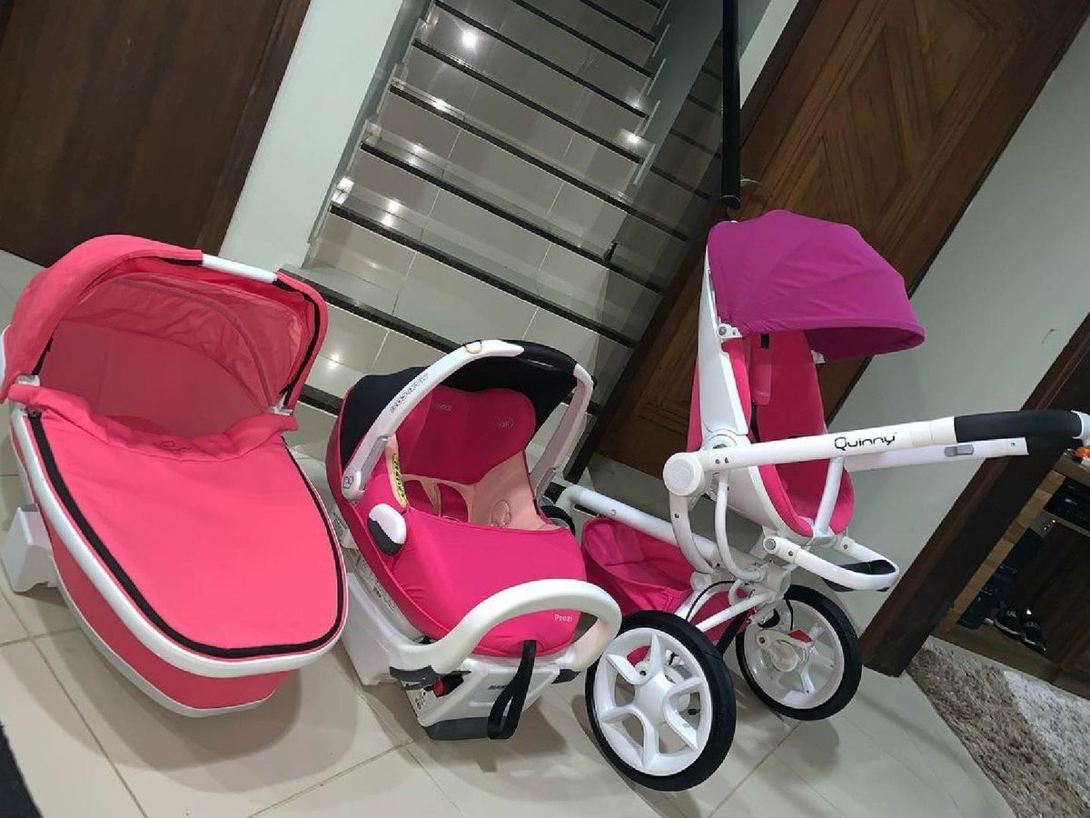 Carrinho De Bebe Amp Bebe Conforto Moises Quinny Moodd Pink Carrinho De Bebe Pink Usado Enjoei