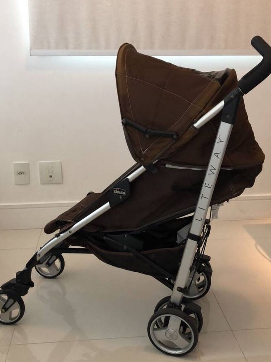 Carrinho De Bebe Chicco Liteway Marrom Carrinho De Bebe Chicco Usado Enjoei