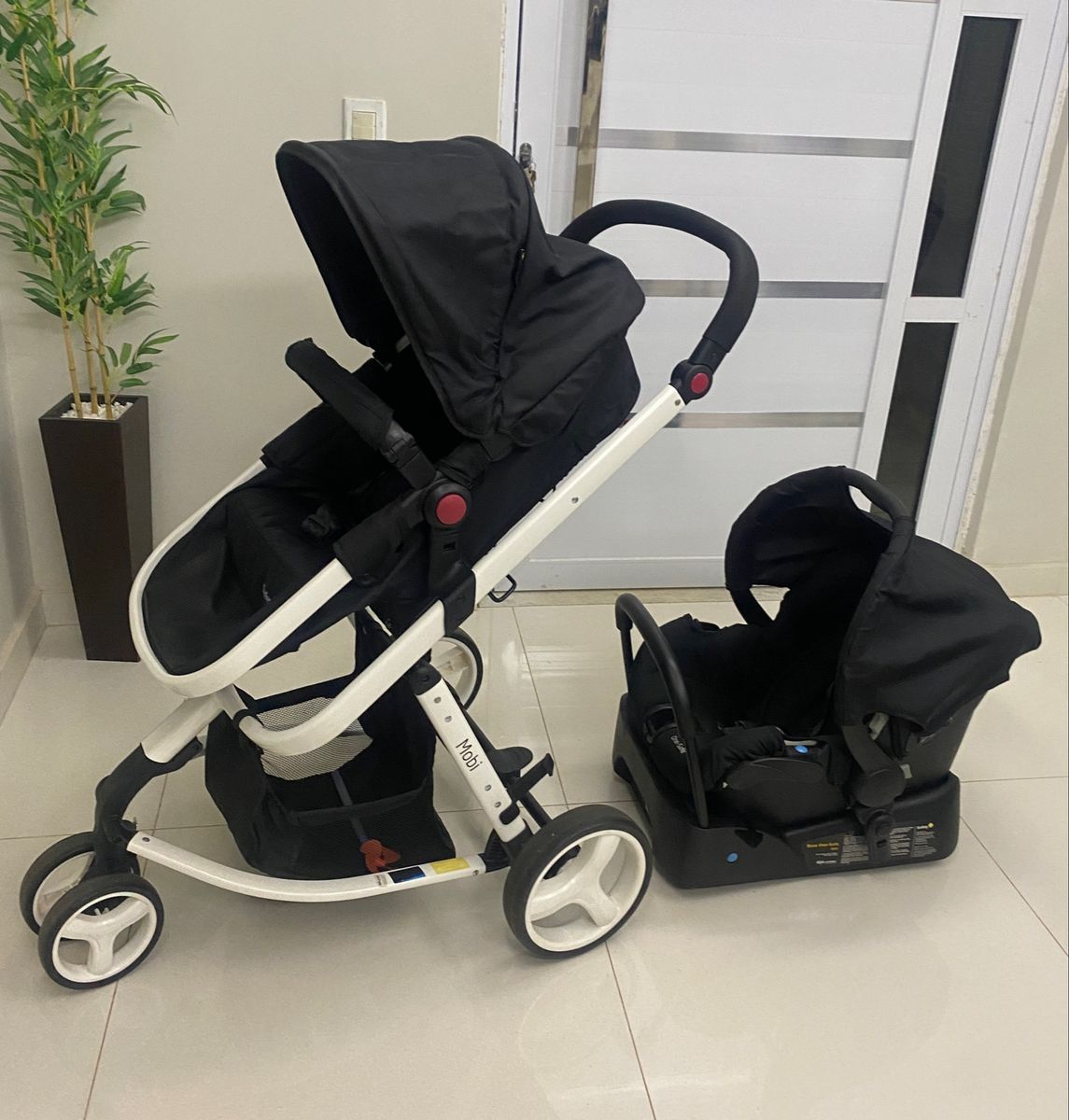 Carrinho de Bebê + Moisés + Assento para Carro Safety Mobi | Carrinho ...