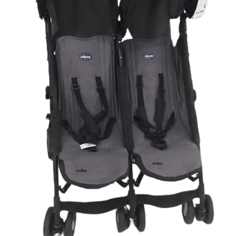 Carrinho de Bebê Passeio Gêmeos Chicco Echo Twin Chicco Usado