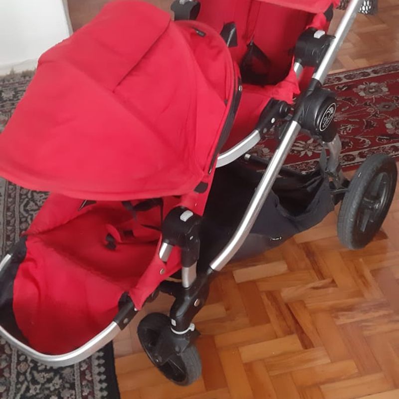 Carrinho Baby Jogger City Select Duplo Baby Jogger City Select Double  Stroller Radiant Slate